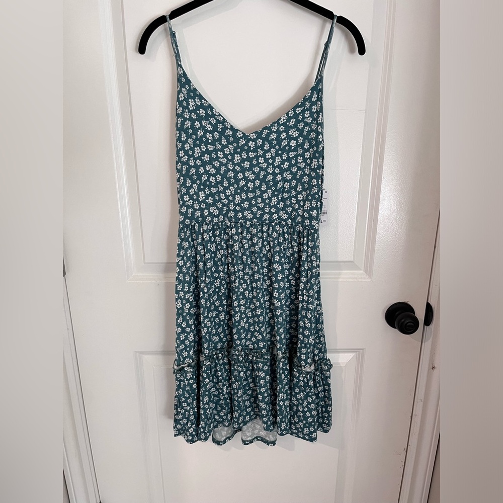 flowy green dress